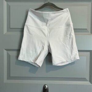 Lululemon White Biker Shorts